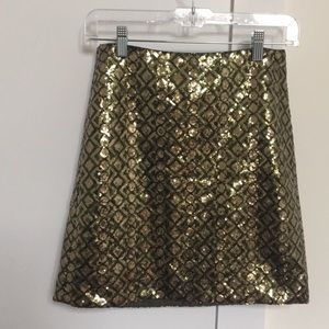Sequined Holiday Skirt